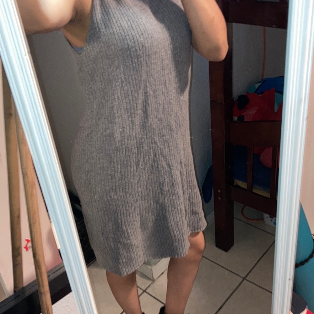 Grey plus size dress-FOREVER 21